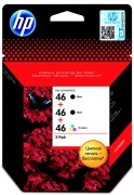 Упаковка  картриджей HP 46 Черный/Black 1500 стр. (2 шт.)/ трехцветный 750 стр. (1 шт.) (F6T40AE)
