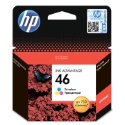 Картридж струйный HP 46 Трехцветный/Tri-colour 750 стр (CZ638AE)