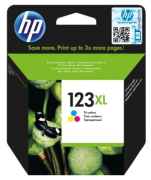Картридж струйный HP 123XL Трехцветный/Tri-colour 330 стр  (F6V18AE)