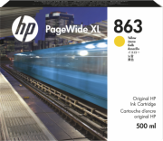 Картридж с желтыми чернилами HP 863 PageWide XL, 500 мл (F9K39A)