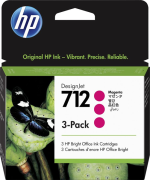 Набор картриджей HP 712 Пурпурный/Magenta, 3шт x 29 мл (3ED78A)
