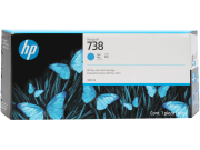 Картридж HP 738XL Голубой/Cyan, 300 мл (676M6A)