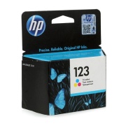 Картридж струйный HP 123 Трехцветный/Tri-colour 100 стр  (F6V16AE)