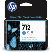 Картридж струйный HP 712 для HP DesignJet, 29 мл, Голубой/Cyan (3ED67A)