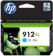 Картридж струйный HP 912XL Голубой/Cyan  825 стр (3YL81AE)